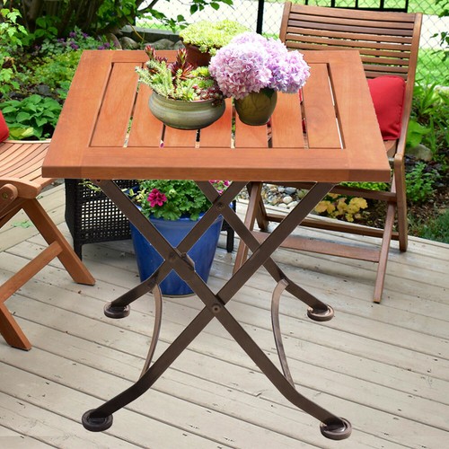 Extérieur table bistrot - extérieur, acier
